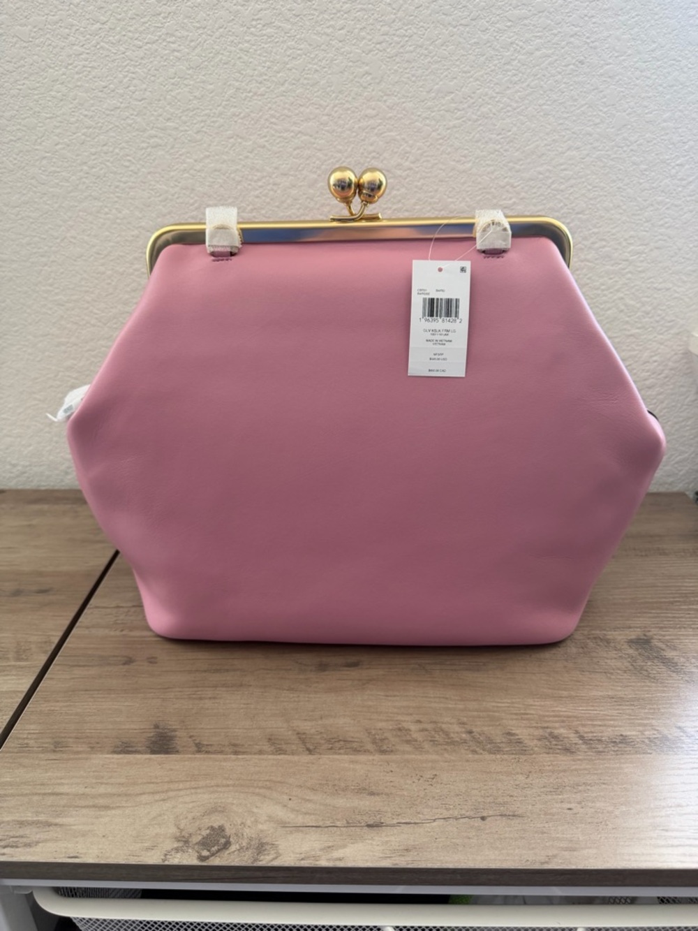 Coach Large Kisslock Frame Bag - Rose - Picture 5 of 8